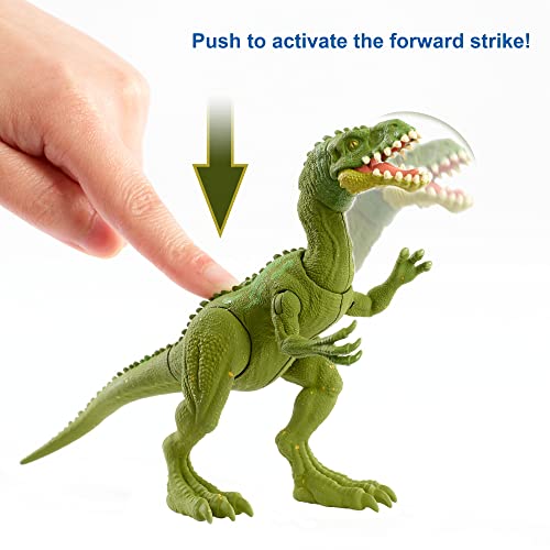 Jurassic World Fuerza Feroz Masiakasaurus Dinosaurio articulado, figura de juguete para niños (Mattel HBY68)