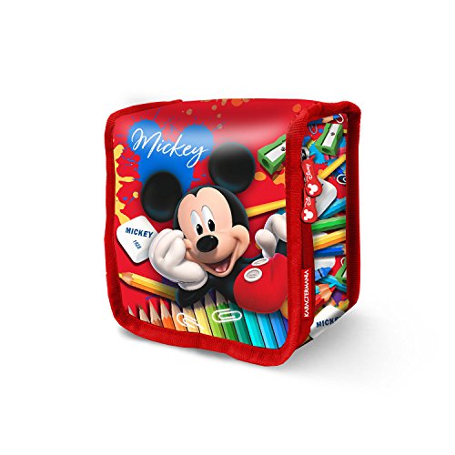 KARACTERMANIA Mickey Mouse Crayons-Thermal Snack Bag Bolsa Escolar 15 Centimeters Rojo (Red)
