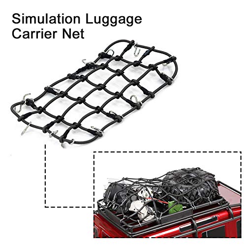 KLOP256 Caja del equipaje de la simulación del coche RC, correa eslabonada decorativa de la roca de la pala del coche de 4WD RC para TRX4