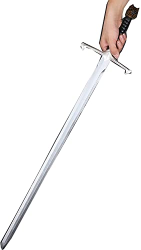 KPTKP Toy Sword Performance Accessories PU Material Sword, Game of Thrones Canción de Hielo y Fuego Ice Plains Espada de Garra Larga Espada Grande Modelo de Espada de lobo-80CM