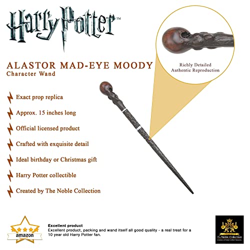 La noble colección Alastor Mad-Eye Moody Character Wand