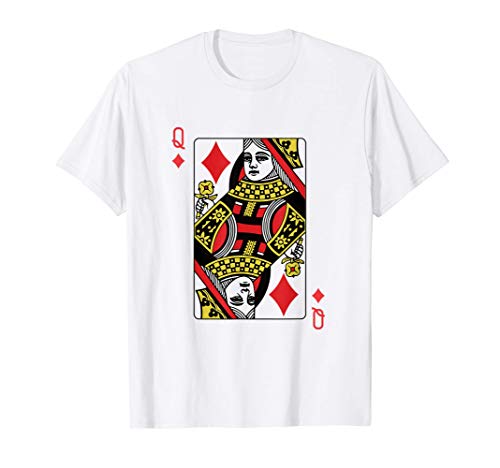 La reina de diamantes jugando al póquer de cartas Camiseta