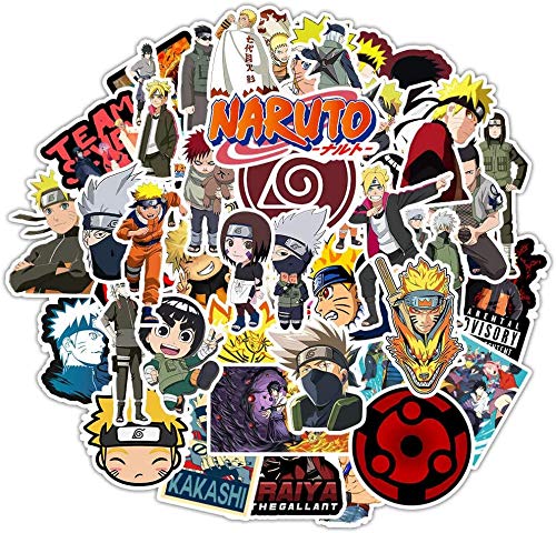 Laoji 250 Pegatinas de Anime Cada 50 de Bolas de dragón, My Hero Academia, Naruto, una Pieza y un Asesino de Demonios