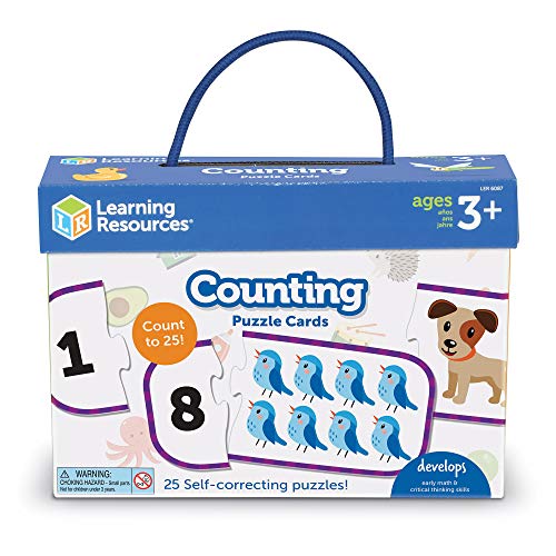 Learning Resources Aprender a Contar, preparación para Preescolar, puzles con autocorrección, para niños de 3+ años (0)