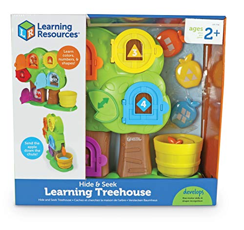 Learning Resources Hide & Seek Learning Treehouse Escondite en la casita del árbol didáctica, color (LER7741) , color/modelo surtido