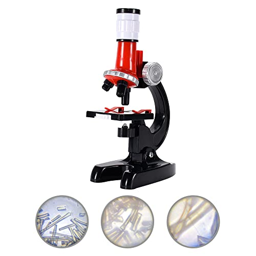 Lechnical Microscopio de 1200 veces, equipo de experimentos de ciencia biológica para escuela primaria, juguetes educativos para niños, Kit de microscopio