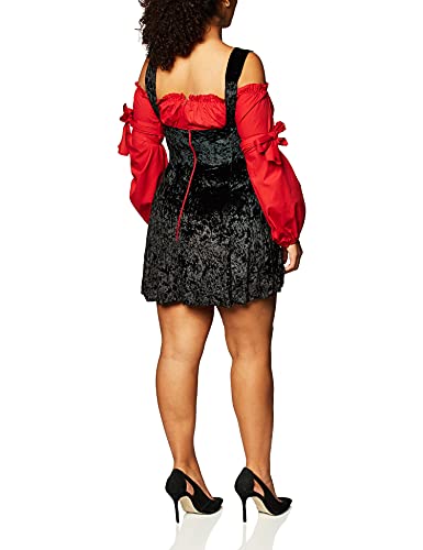Leg Avenue- Mujer, Color rojo y negro, XL (EUR 44-46) (8315704012)