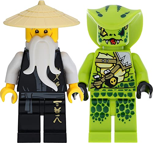 LEGO Ninjago - Juego de minifiguras con Sensei Wu y Lasha (Legacy)