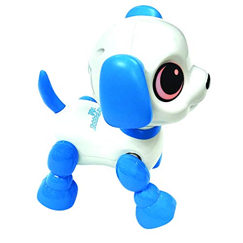 LEXIBOOK Power Puppy Mini-Mi pequeño Perro Robot con Sonidos, música, Efectos de luz, repetición de Voz y reacción a los sonidos-ROB02DOG (ROB02DOG)