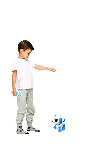 LEXIBOOK Power Puppy Mini-Mi pequeño Perro Robot con Sonidos, música, Efectos de luz, repetición de Voz y reacción a los sonidos-ROB02DOG (ROB02DOG)