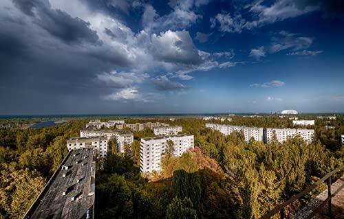 LHJOYSP puzles Adultos Puzzle 1000 Piezas Ciudad Pripyat Zona de exclusión de Chernobyl, Ucrania 75x50cm