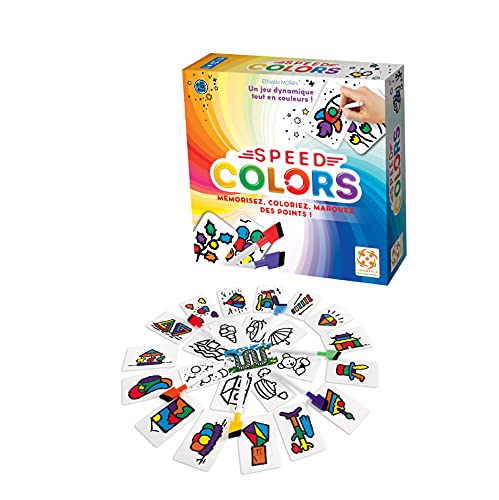 Lifestyle- Speed Colors Juego de Mesa, Multicolor (Blackrock-Games BLA049SP)