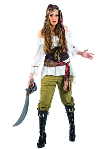 Limit Sport MA107 - Disfraz de pirata saqueadora para adultos, talla XL