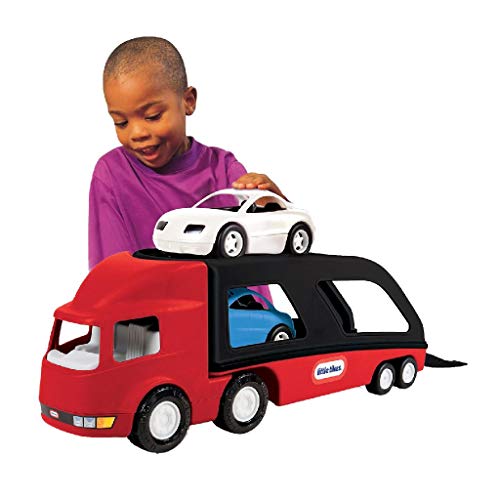 Little Tikes Camión Transportador de Coches con 2 Coches Fomenta el juego activo y creativo Edad para niños de 12 meses a 6 años