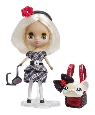 Littlest Pet Shop Hasbro Blythe Loves Pet Shop Día de Compras - Muñeca con Mascota de Juguete y Accesorios