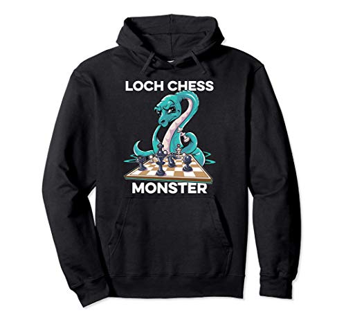 Loch Chess Monster Nessie Loch Ness Monster Chess Pun Sudadera con Capucha