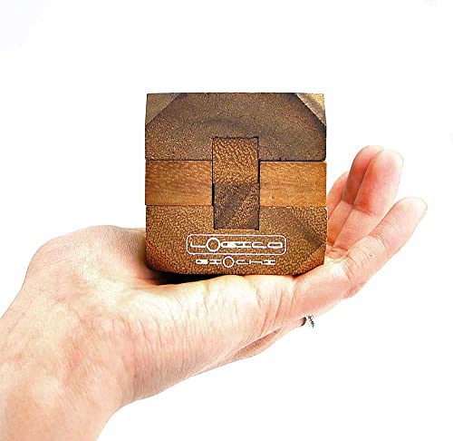 Logica Juegos Art. Diamante - Rompecabezas de Madera - Dificultad Extrema 4/6 - Colección Leonardo da Vinci