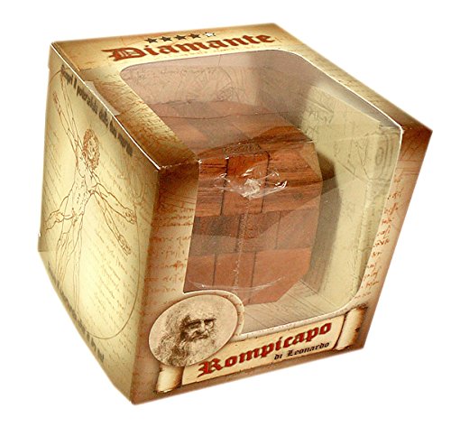 Logica Juegos Art. Diamante - Rompecabezas de Madera - Dificultad Extrema 4/6 - Colección Leonardo da Vinci