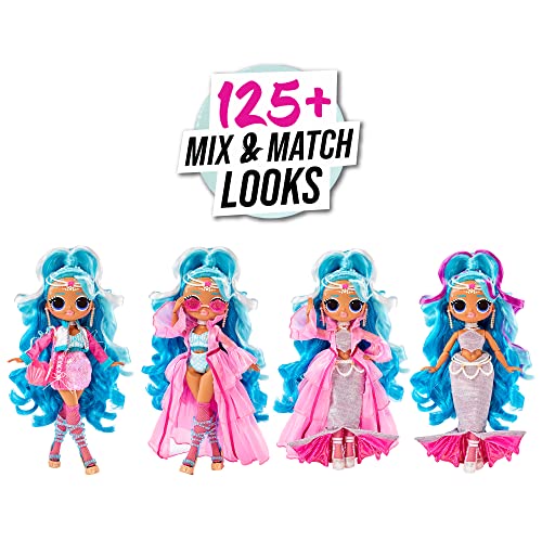 LOL Surprise Muñeca OMG Queens - Splash Beauty - con más de 125 Looks Mix & Match - Incluye Ropa, Accesorios, Pelo Que Cambia de Color y más - para coleccionar - Edad: 4+ años