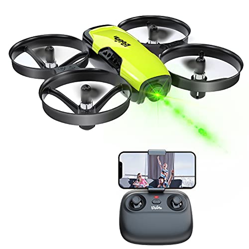 Loolinn | Drones con Camara para Niños - Mini Drone Cuadricóptero, Dron con Cámara Ajustable / FPV Transmisión en Tiempo Real Fotos y Videos / Incluye Tres Baterías (Idea para Regalo)