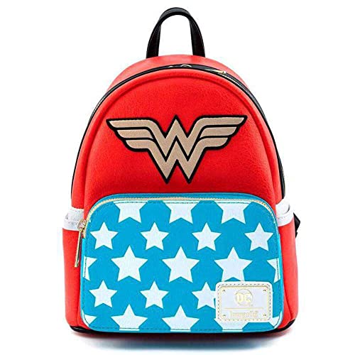 Loungefly N Mini Sac A Dos DC Comics - Vintage Wonder Woman - 0671803316805 Unisex adulto, Multicolor, One Size