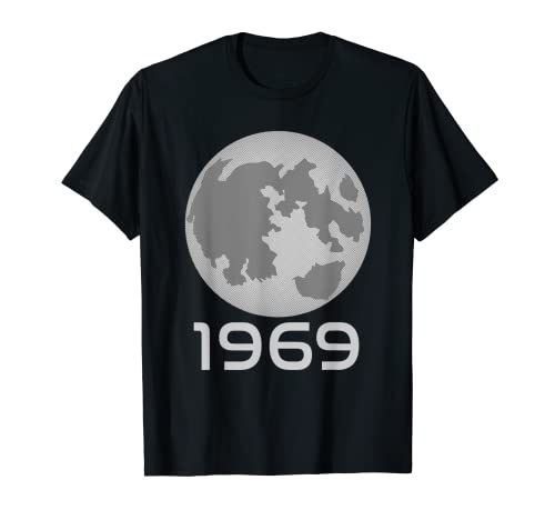 Luna Llena 1969 Apolo 11 Luna aterrizaje 50 Años Camiseta