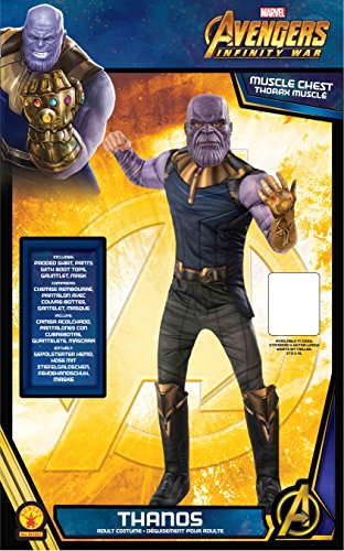 Marvel - Disfraz de Thanos para hombre (Infinity Wars), Talla XL adulto (Rubie's 821001-XL)