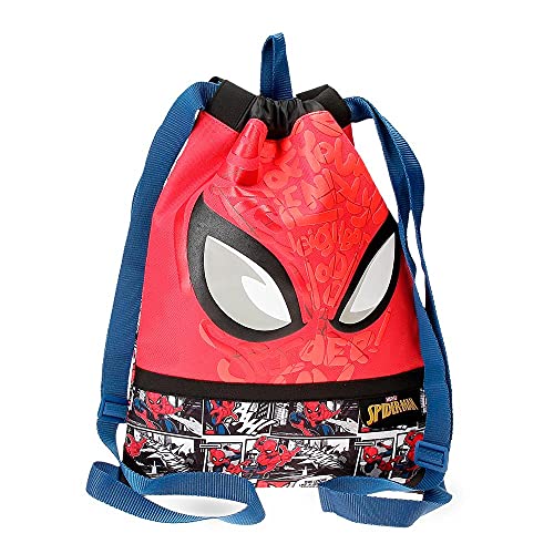 Marvel Spiderman Comic mochila Saco Rojo 30x40 cms Poliéster
