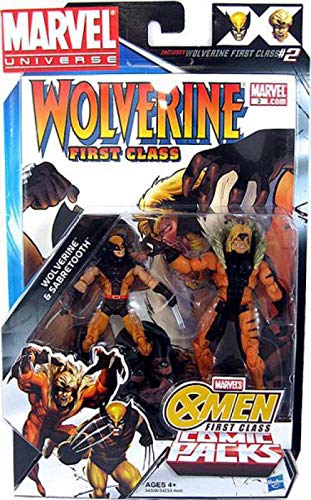 Marvel Universe XMen First Class Action Figure 2Pack Wolverine Sabretooth