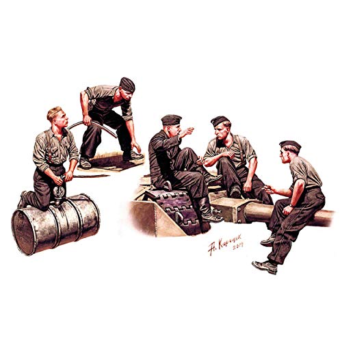 Masterbox Figura a Escala 1:35"Tanqueros alemanes, era de la Segunda Guerra Mundial