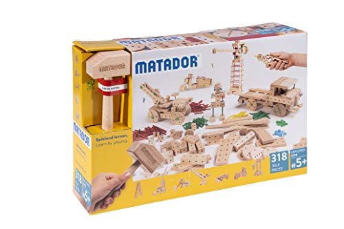 Matador Matador-E318 Explorer E318 Baukasten Holzspielzeug, Multicolor (11318)