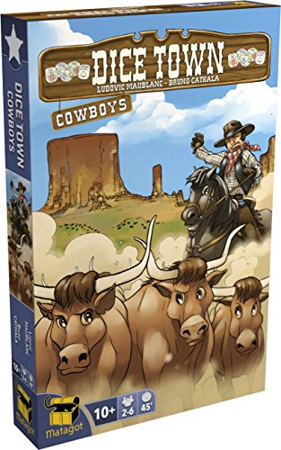 Matagot Dice Town Cowboy Juego de Bandeja, edición Francesa
