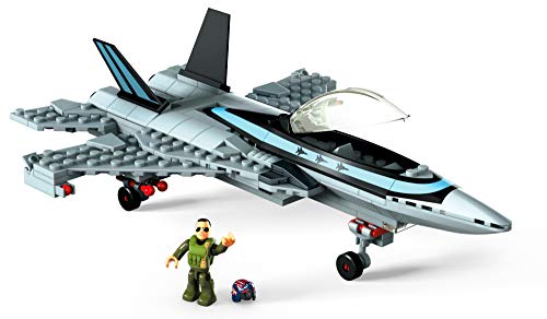 MEGA- Conjunto de construcción de Juguete Boeing F/A 18E Super Hornet (Mattel GPP89)