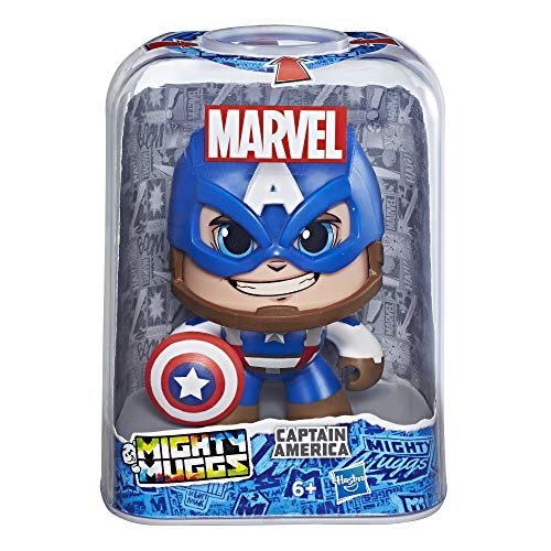 Mighty Muggs Figura coleccionable de Marvel, Capitán América, multicolor, Estándar (Hasbro E2163EU4) , color/modelo surtido
