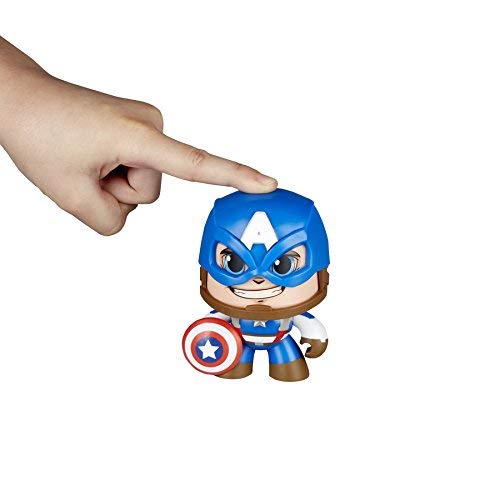 Mighty Muggs Figura coleccionable de Marvel, Capitán América, multicolor, Estándar (Hasbro E2163EU4) , color/modelo surtido