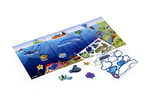 Miniland- On The Go: Sea Mistery Juego magnético para niños, Multicolor (31973)
