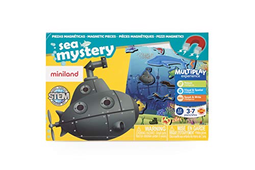 Miniland- On The Go: Sea Mistery Juego magnético para niños, Multicolor (31973)