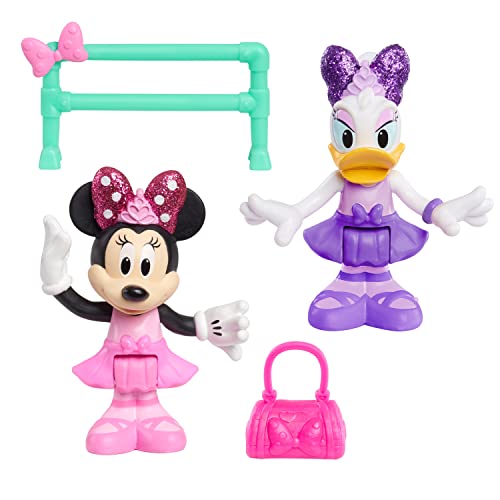 Minnie, 2 Figuras articuladas de 7,5 cm con Accesorios, diseño de Bailarina, Juguete para niños a Partir de 3 años, Mcn172