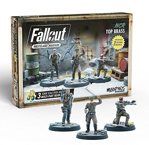 Modiphius Entertainment Fallout Wasteland Warfare NCR - Juego de miniaturas de latón, Multicolor, MUH052147