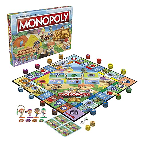 Monopoly Animal Crossing New Horizons Edition Juego de Mesa para niños de 8 años en adelante, Divertido Juego para Jugar para 2-4 Jugadores