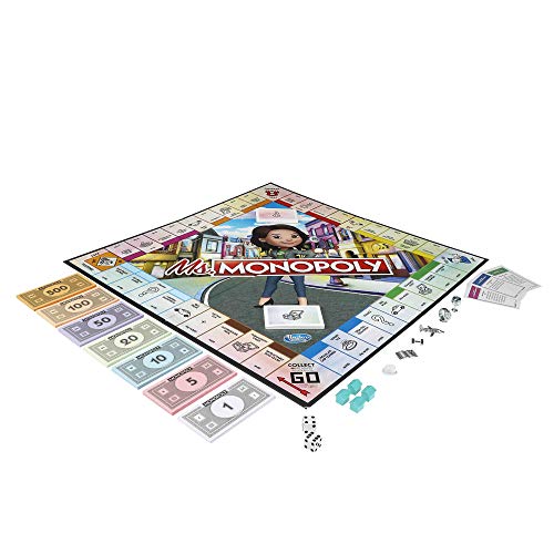Monopoly Ms.Monopoly - Juego de mesa para niños a partir de 8 años.