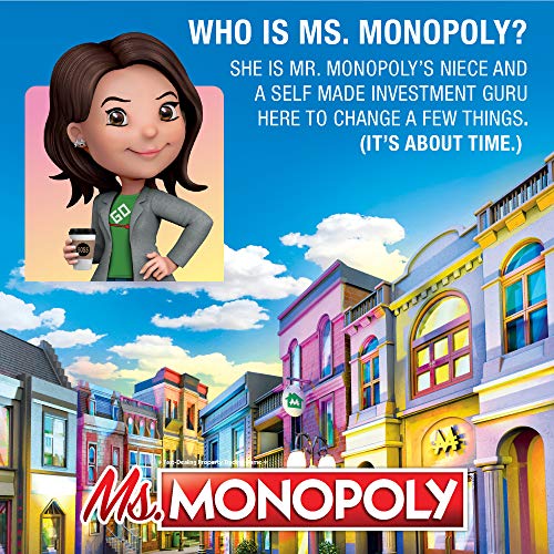 Monopoly Ms.Monopoly - Juego de mesa para niños a partir de 8 años.