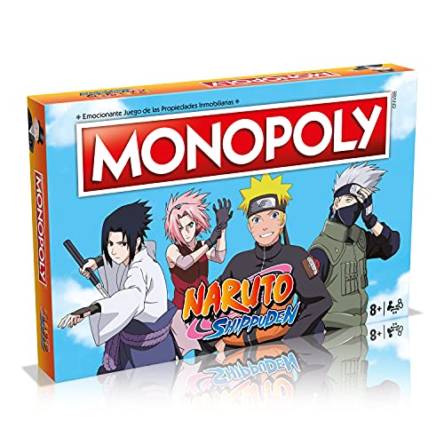 Monopoly Naruto - Juego de Mesa de las Propiedades Inmobiliarias - Versión en Español