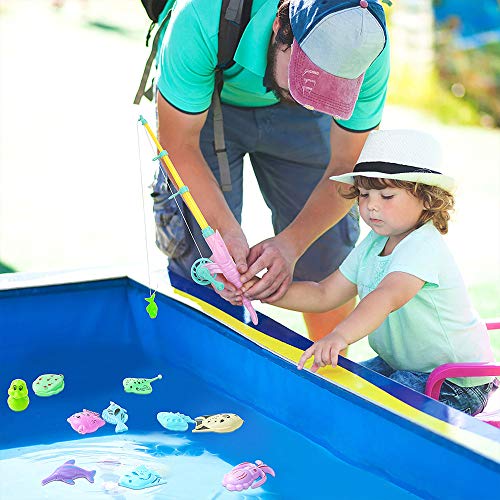 MOOKLIN ROAM 39pcs Juguetes de Magnético del Flotante, Educativa Juego Acción Juguetes del Baño Reflejo para Niños Agua Piscina Baño Playa