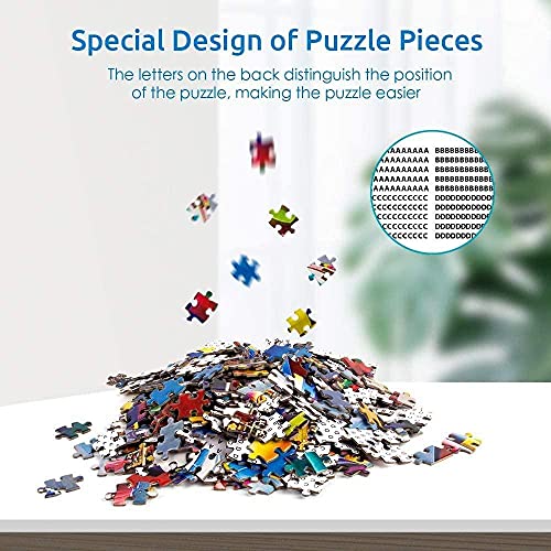 MQOK Jigsaw Puzzle Puzzle Grande de 3000 piezasEl Puente bajo el Resplandor del atardecerRompecabezas1000 Piezas Edad Recomendada 12+