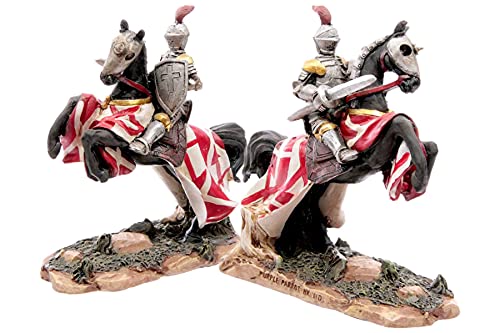 mtb more energy Figura de caballero "Riding Crusader", altura aprox. 12 cm, decoración de fantasía medieval