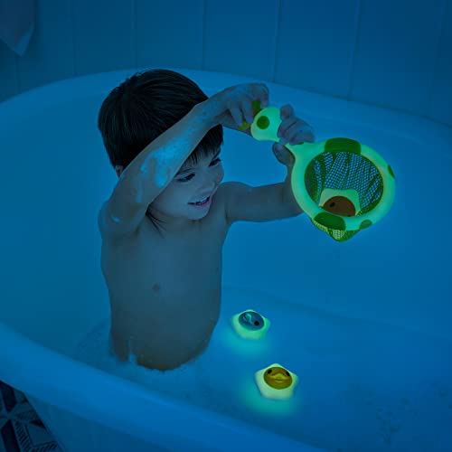 Munchkin Juguete de baño para bebés que brilla en la oscuridad Catch a Glowing Star