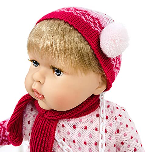 Muñeca Tita Tricot (R/1010), muñeca muy completa para que los niños aprendan a poner y quitarle la ropa, muy blandita y con un suave perfume a vainilla.