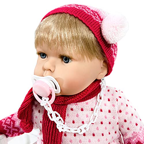 Muñeca Tita Tricot (R/1010), muñeca muy completa para que los niños aprendan a poner y quitarle la ropa, muy blandita y con un suave perfume a vainilla.