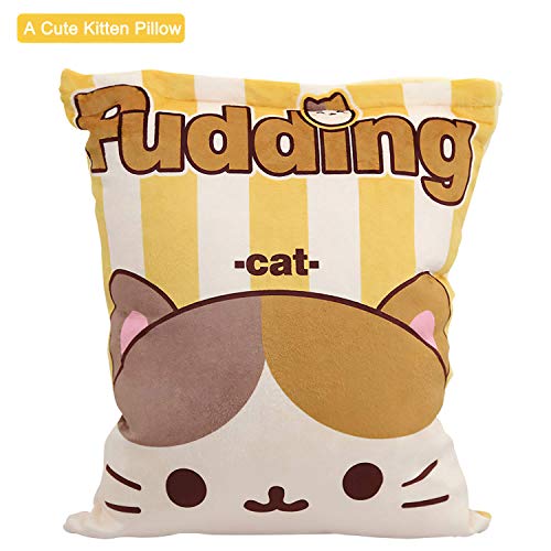 Naixin Cute Snack Pillow Peluches Juguetes Pudín Decorativo Extraíble Kitty Cat Dolls Regalos creativos de juguete para niños